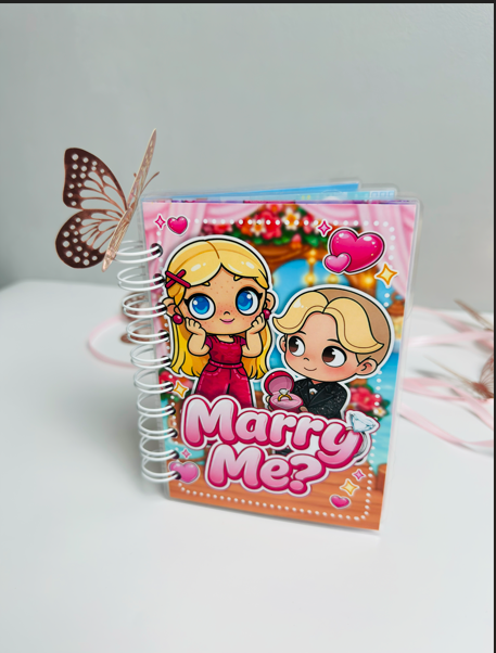 Libro Interactivo Marry me para niños con stickers