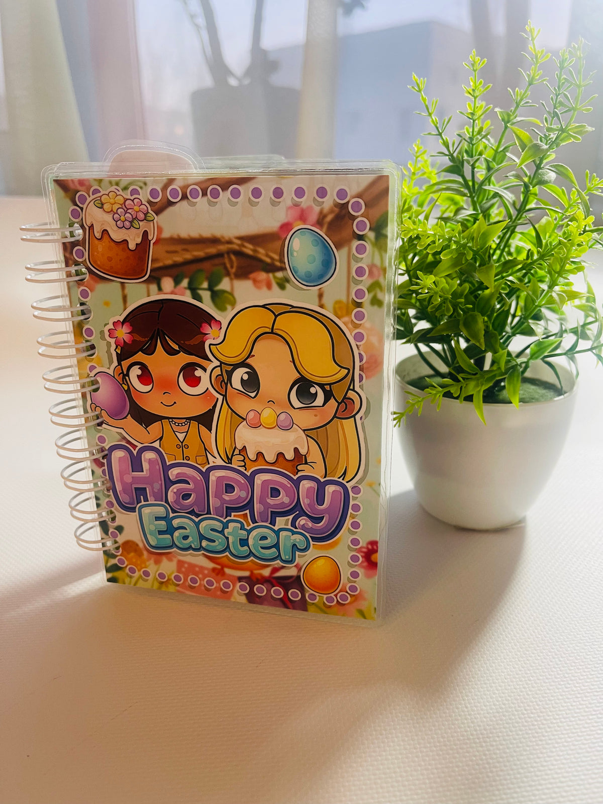 Libro Interactivo Happy Easter para Niños con Stickers | Juego Educativo Portátil