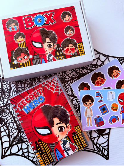 Libro Interactivo Spider-Man con Stickers y Velcro | Diversión Creativa sin Pantallas para Niños
