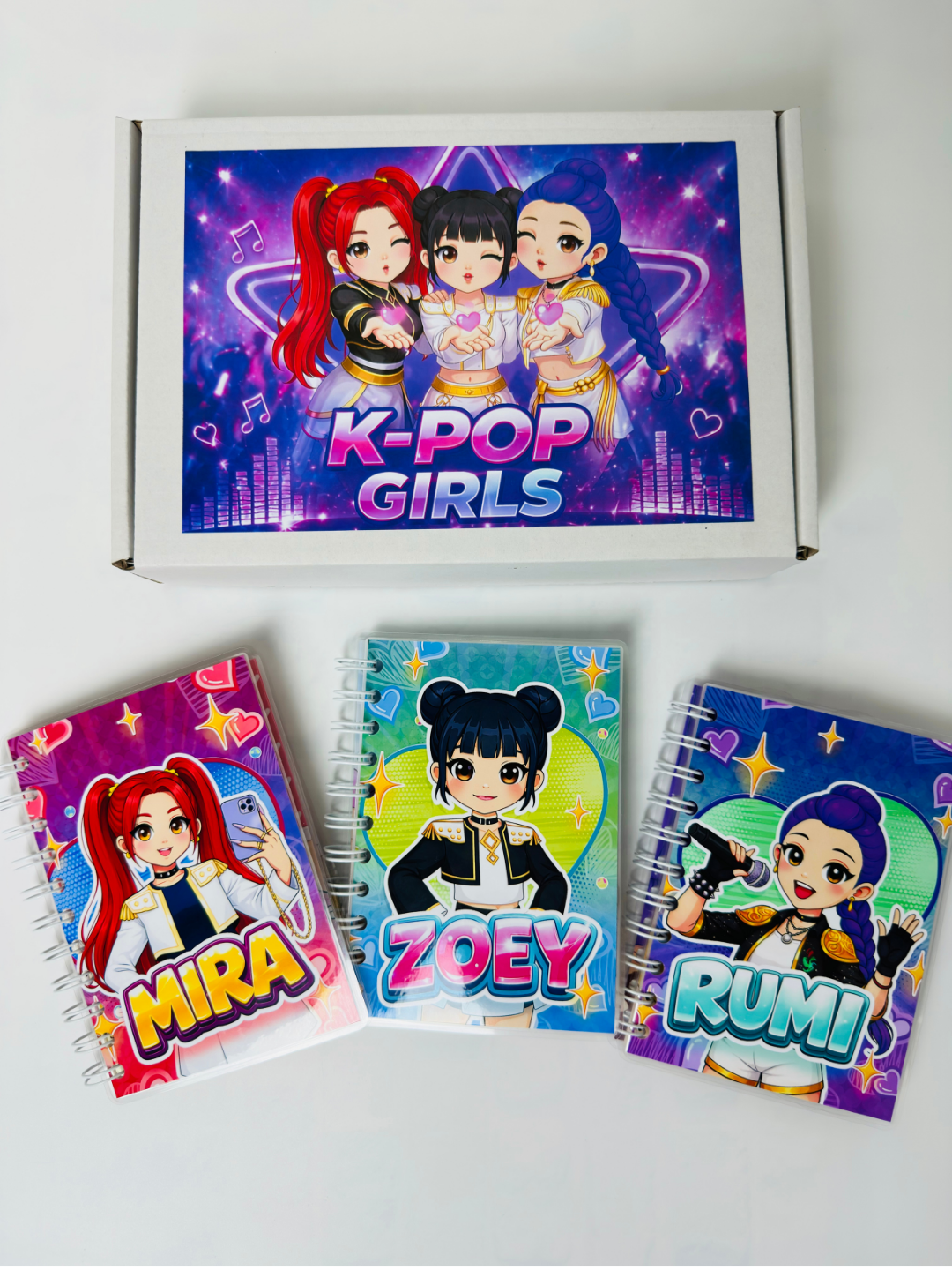 Pack Libros Interactivos K-Pop Girls con Stickers y Velcro | Juego Creativo sin Pantallas para Niñas