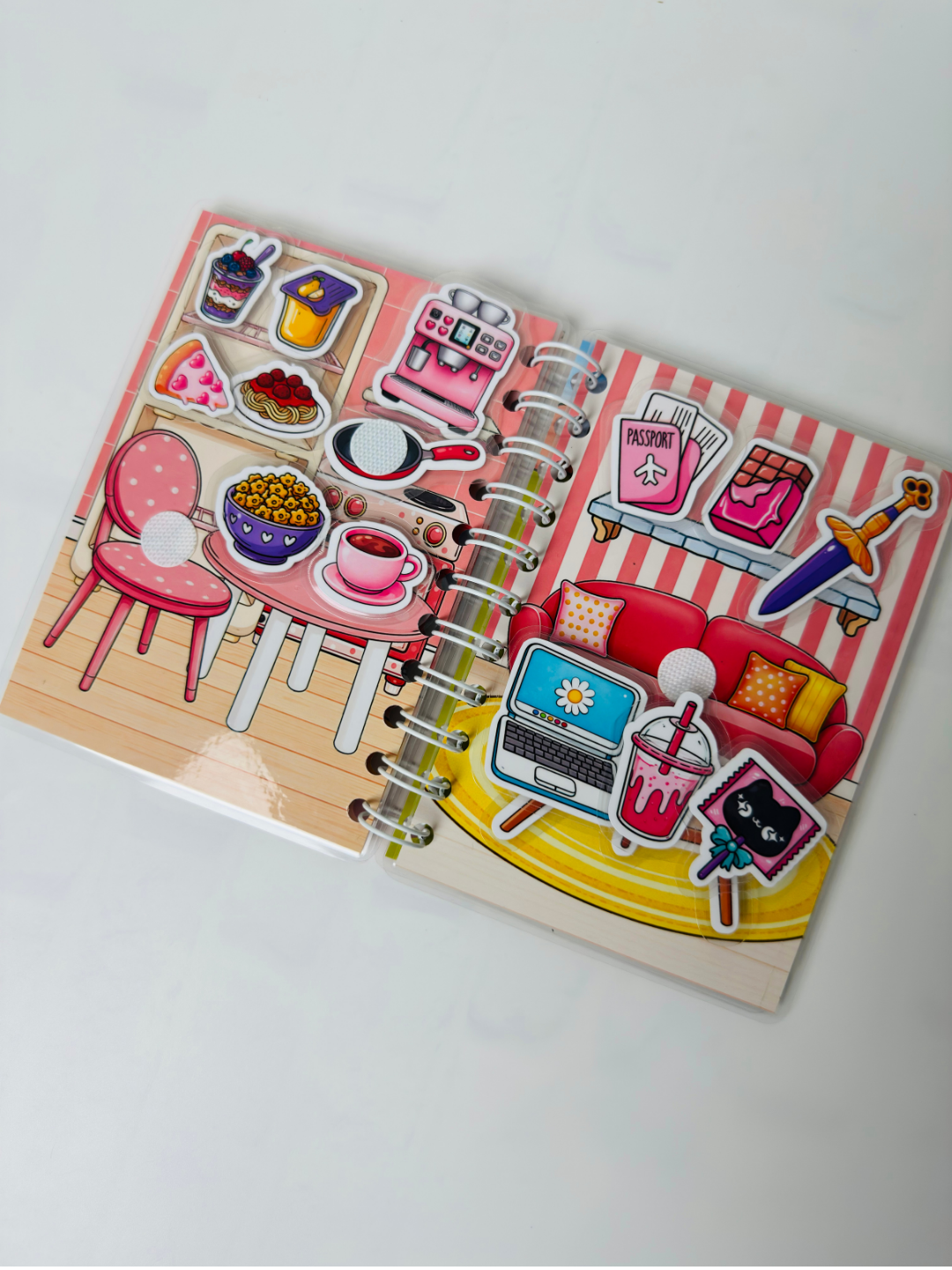 Pack Libros Interactivos K-Pop Girls con Stickers y Velcro | Juego Creativo sin Pantallas para Niñas