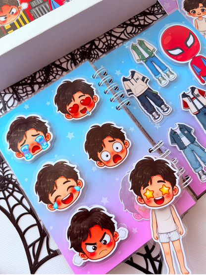 Libro Interactivo Spider-Man con Stickers y Velcro | Diversión Creativa sin Pantallas para Niños