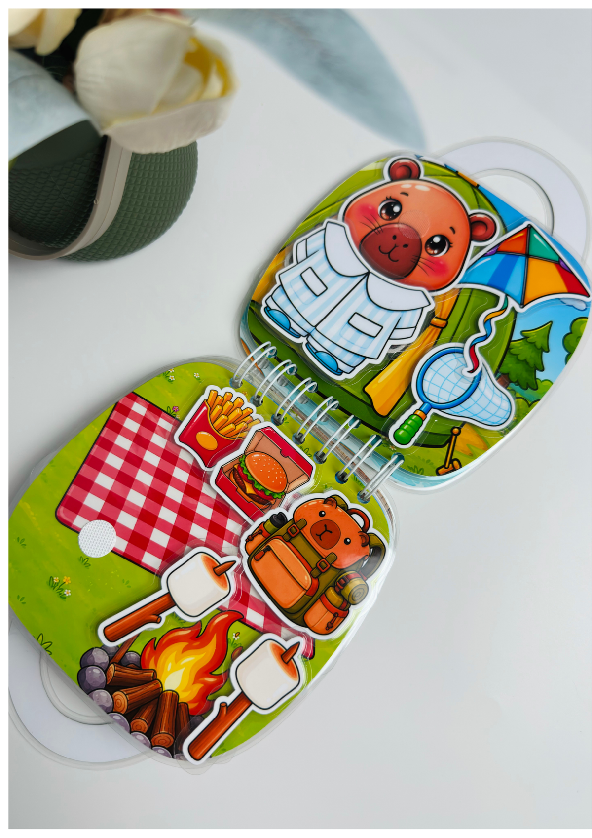 Libro Interactivo de Capibara para Niños | Juguete Sensorial Educativo