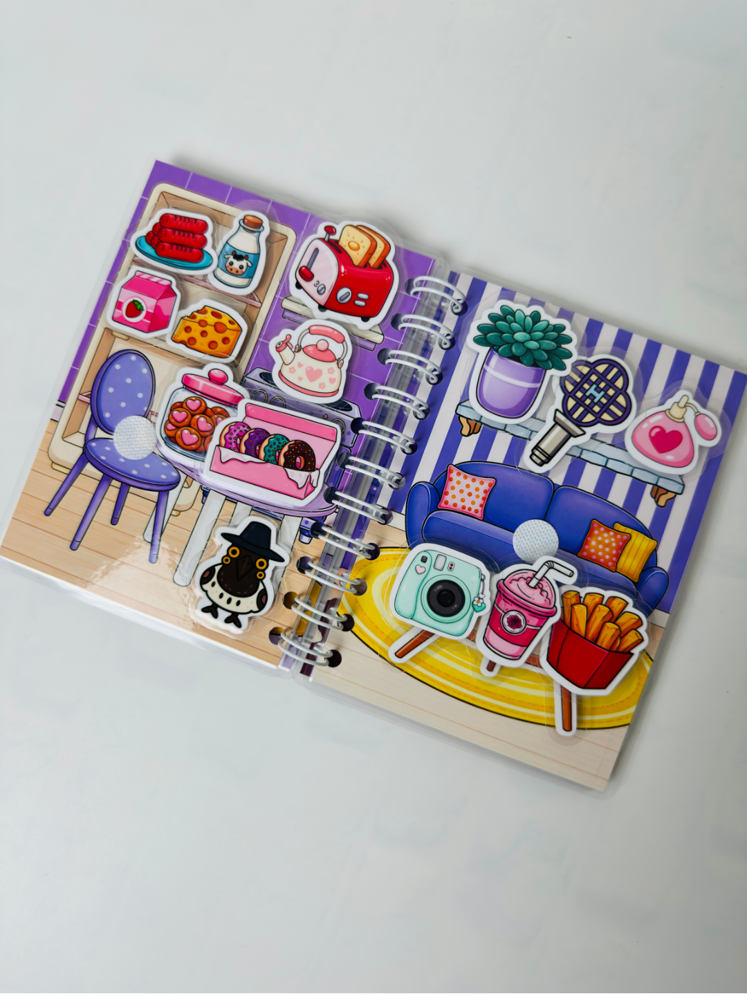 Pack Libros Interactivos K-Pop Girls con Stickers y Velcro | Juego Creativo sin Pantallas para Niñas