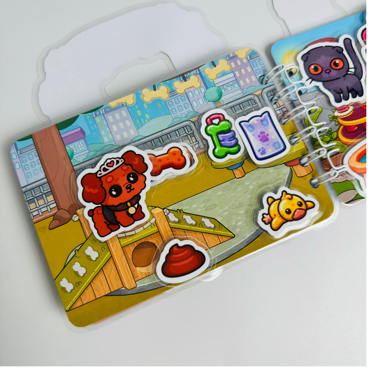 Mini Libro Interactivo My Pet House con Stickers y Velcro | Juguete Educativo, Creativo y sin Pantallas para Niños