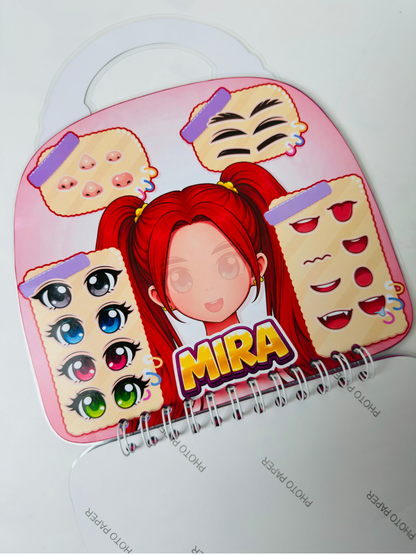 Pack Libros Interactivos K-Pop Girls con Stickers y Velcro | Juego Creativo sin Pantallas para Niñas