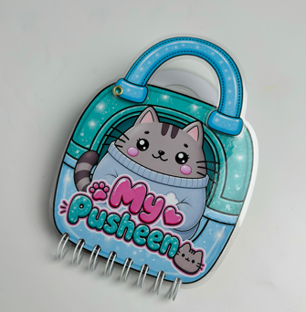 Libro Interactivo Pusheen  | Juguete Creativo con Stickers y Colorear