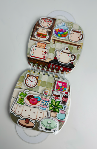 Libro Interactivo Pusheen  | Juguete Creativo con Stickers y Colorear