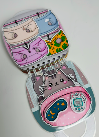 Libro Interactivo Pusheen  | Juguete Creativo con Stickers y Colorear