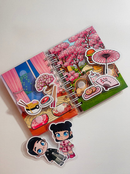Libro Interactivo Infantil Blossom Garden con Stickers | Juego Creativo y Portátil
