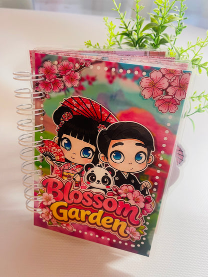 Libro Interactivo Infantil Blossom Garden con Stickers | Juego Creativo y Portátil