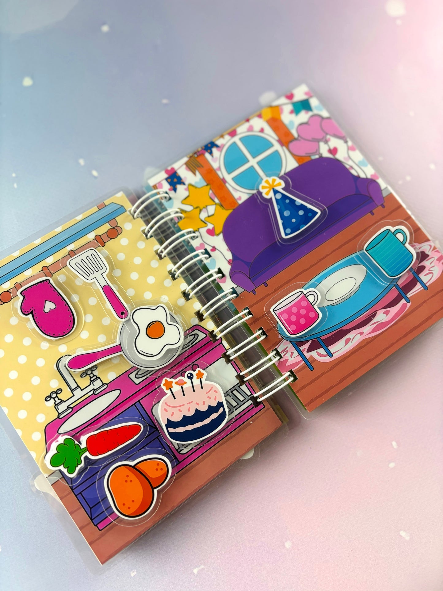 Libro Interactivo Peppa Pig A6 con Stickers y Velcro