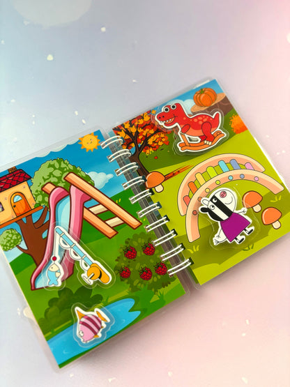 Libro Interactivo Peppa Pig A6 con Stickers y Velcro