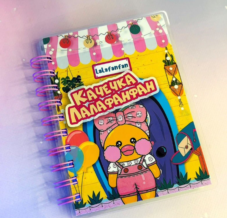 Libro Interactivo Patita Lalafan A6 con Stickers y Velcro