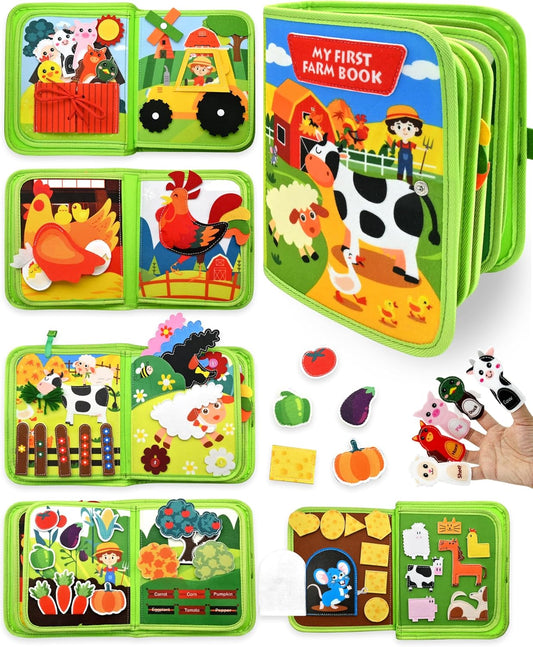 🐮📚 Libro Interactivo de Fieltro “My First Farm Book” para Niños