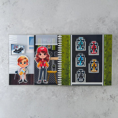 Libro Interactivo de Carreras de Autos