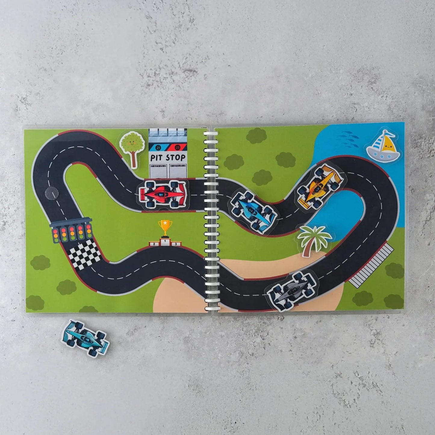 Libro Interactivo de Carreras de Autos