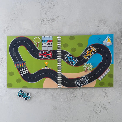 Libro Interactivo de Carreras de Autos