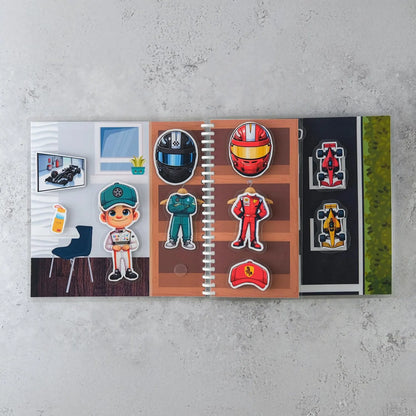 Libro Interactivo de Carreras de Autos