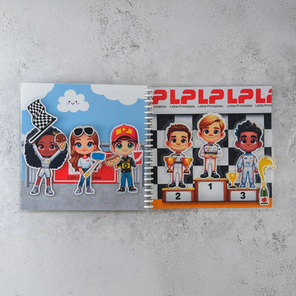 Libro Interactivo de Carreras de Autos