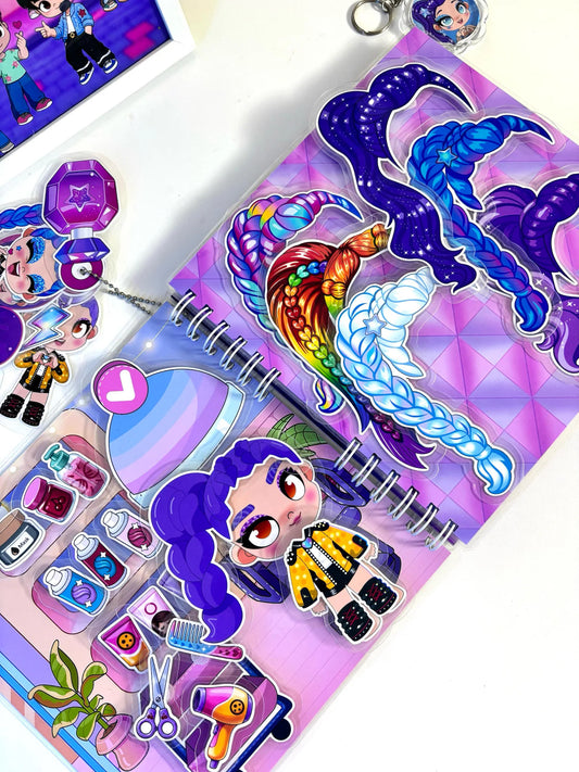 Libro Interactivo Guerreras Kpop 8 Set de maquillaje