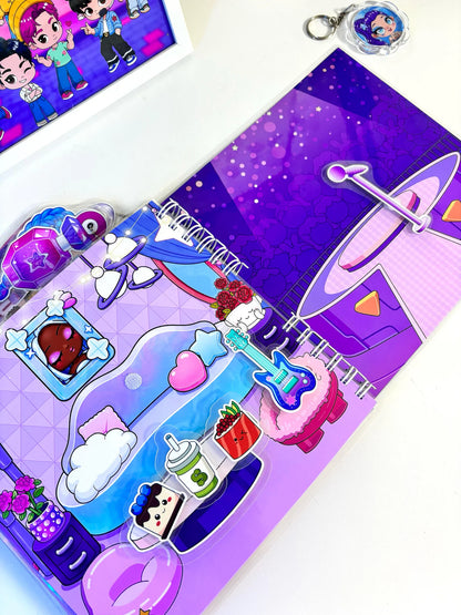 Libro Interactivo Guerreras Kpop 8 Set de maquillaje