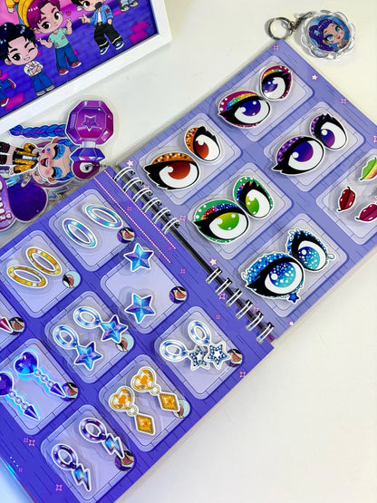 Libro Interactivo Guerreras Kpop 8 Set de maquillaje