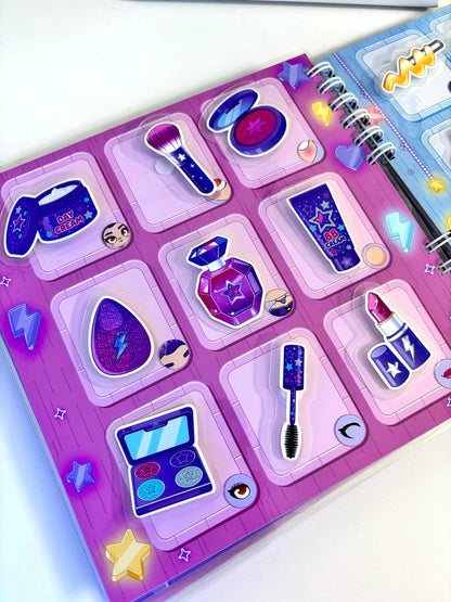 Libro Interactivo Guerreras Kpop 8 Set de maquillaje